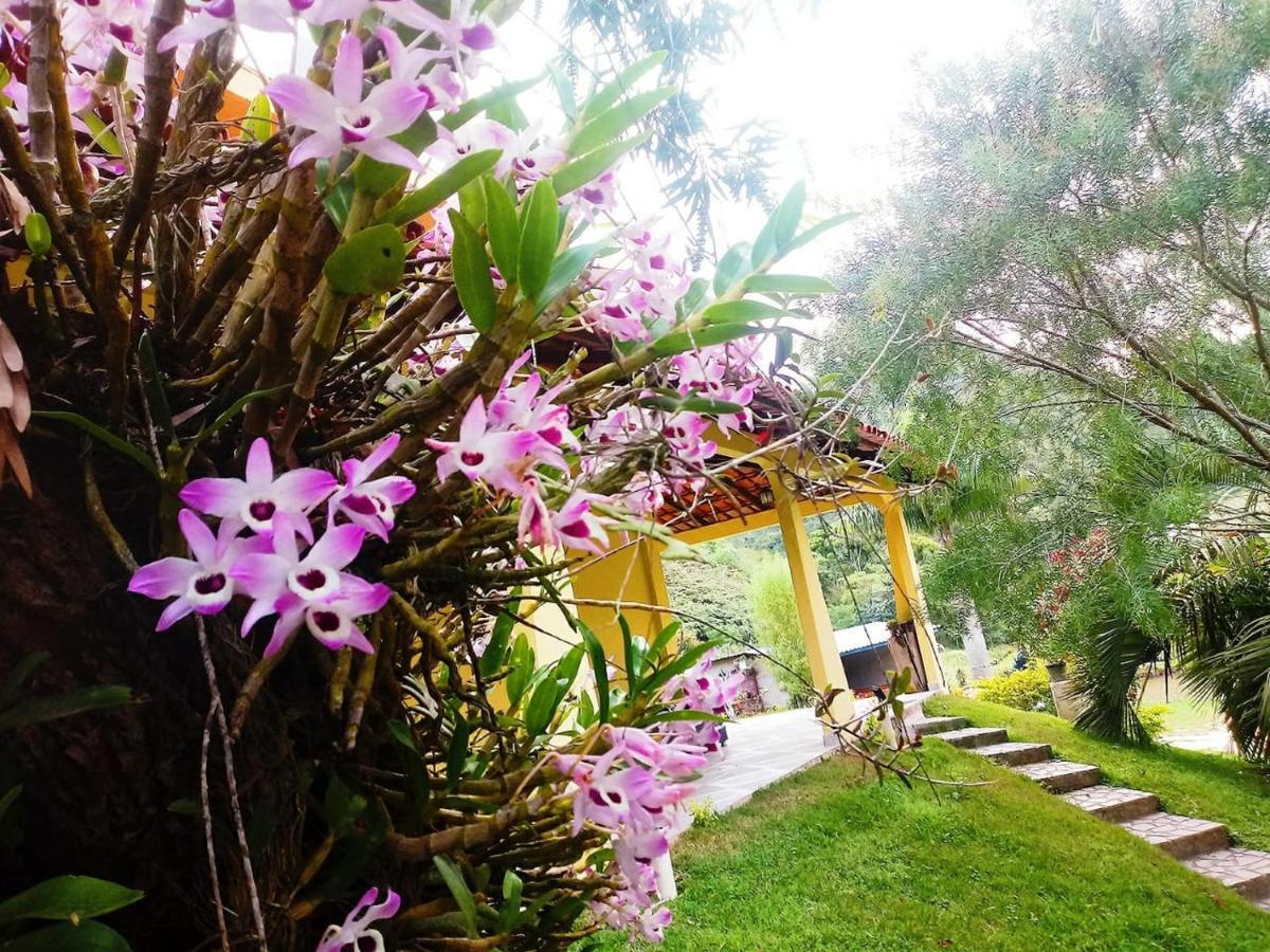 Casa Com Flores Pedra Azul  Exterior foto